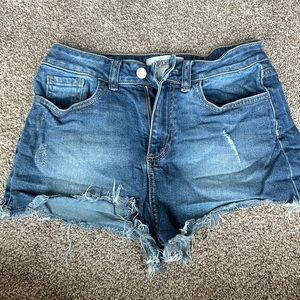 PINK brand high rise short denim shorts